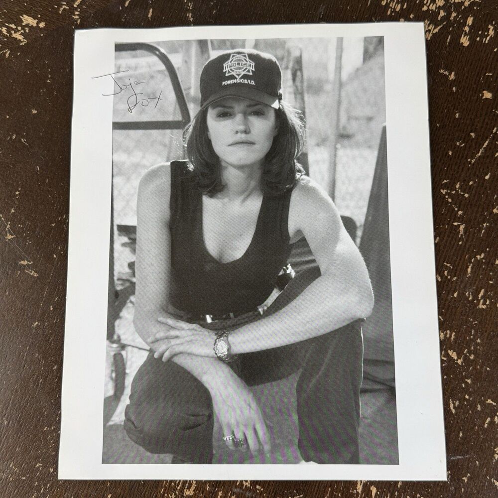 Jorja Fox Autographed Photo CSI Actress 8x10 Original Signed